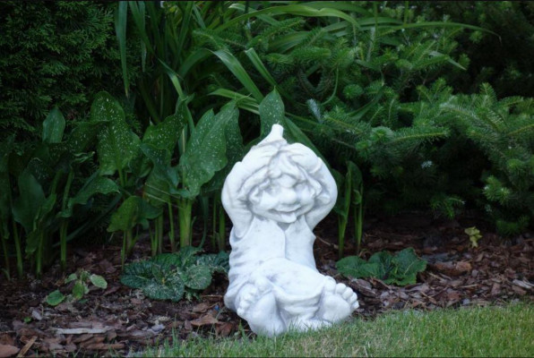 Statue Figur Verrückter Junge Garten Dekoration Skulptur Figuren