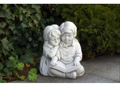 Junge & Mädchen Lesen Garten Dekoration Kinder Figur Figuren