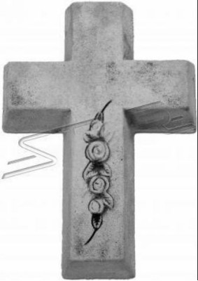 Grabengel Kreuz Grab Klassisch Deko Grabschmuck Stein Dekoration Statue