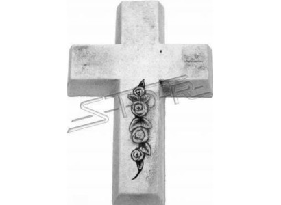 Grabengel Kreuz Schutzengel Grabschmuck Stein Figur Statue