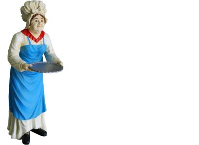 Servier Ständer Großmutter Figur Statue Skulptur Figuren Skulpturen Dekoration