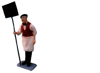 Schild Restaurant Figur Statue Skulptur Figuren Skulpturen Dekoration Deko 182cm