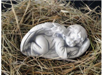 Grabengel Kreuz Grab Deko Grabschmuck Dekoration Stein Klassisch Statue