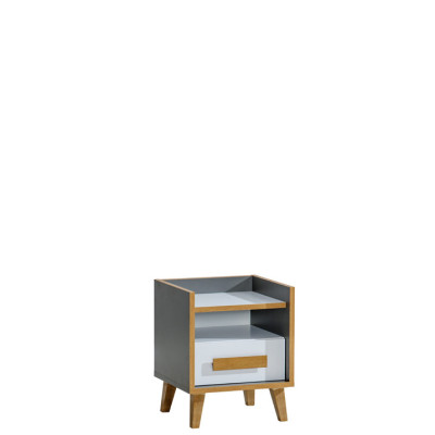 Hochschrank 1 türiger Mehrzweck Schrank Schubladen Wohnzimmer Regal
