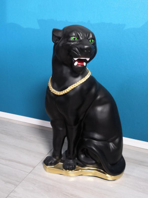 Design Puma Figur Statue Skulptur Figuren Skulpturen Dekoration Statuen Deko Neu