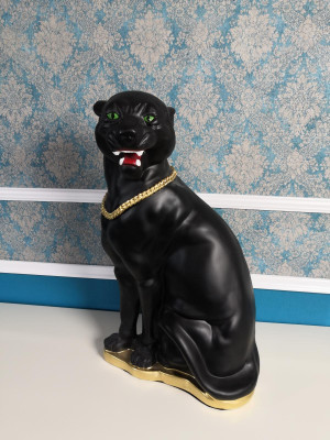 Design Puma Figur Statue Skulptur Figuren Skulpturen Dekoration Statuen Deko Neu