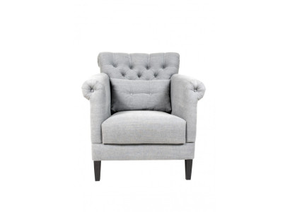 Sessel Club Lounge Designer Stuhl Polster Sofa 1 Sitzer Relax Fernseher Grau