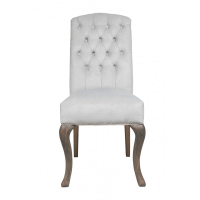 Designer Graue Chesterfield Polster Stühle 10-er Garnitur Hotelstühle Textilsitzer 
