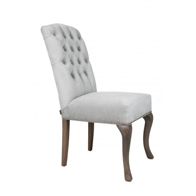 Designer Graue Chesterfield Polster Stühle 10-er Garnitur Hotelstühle Textilsitzer 