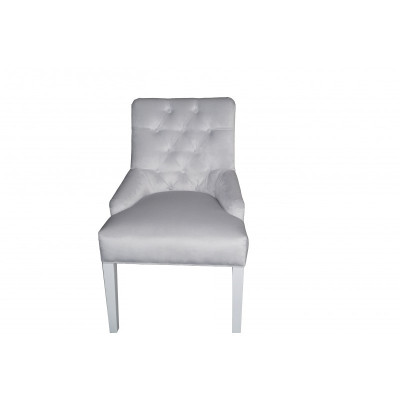 Graue Designer Chesterfield Stühle Polster Stuhl Garnitur Textilstühle  x10 Einsitzer Set