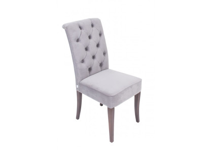 Graue Chesterfield Stuhlgruppe Designer Sitzmöbel Set x4-er Stuhl-Set