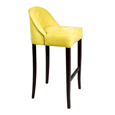 Gelber Barhocker Set Barstühle 6-er Set Stoffsitzer Luxuriöse Sitzmöbel