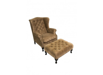 Hocker Beistell Bank Fußhocker Beistellhocker Ottomane Sitzbank Chesterfield