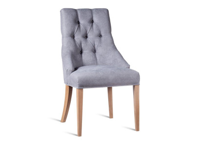 Chesterfield Lehnstuhl Design Stuhl Stoff Stühle Polster Luxus Sessel Esszimmer