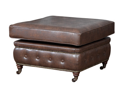Chesterfield Fußhocker Club Lounge Hocker Leder Textil Ottoman Designer
