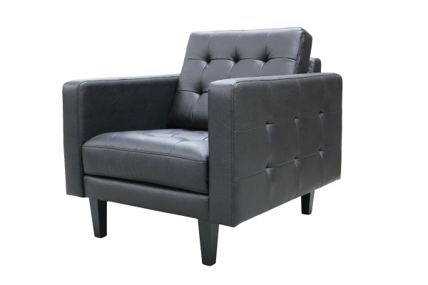 Sessel Club Lounge Designer Lehn Stuhl Polster Sofa 1 Sitzer Fernseh Leder