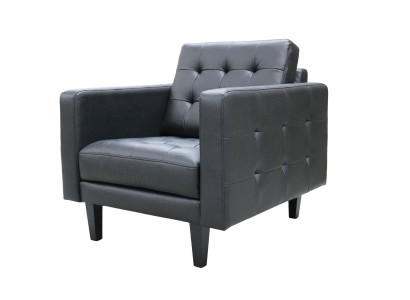 Sessel Club Lounge Designer Lehn Stuhl Polster Sofa 1 Sitzer Fernseh Leder