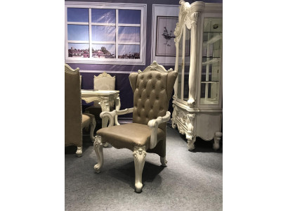 Stuhl Thron Sessel Holz Set Esszimmer Designer Antik Stil Rokoko Barock