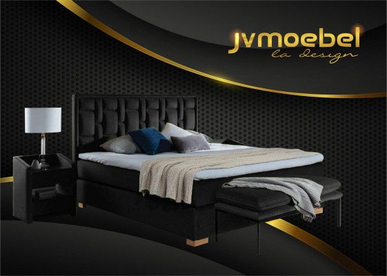 Design Bett Schlafzimmer Set 4tlg. Nachttisch 2x Sitzbank Betten moderne
