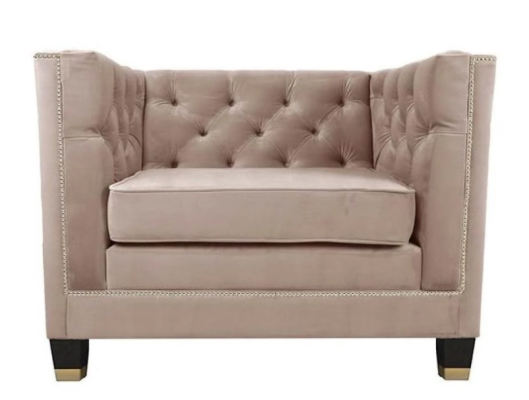 Sessel Chesterfield Textil Stoff Lila Kreative Möbel Neu Wohnzimmer Modern