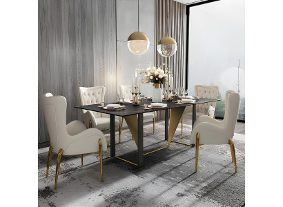 Ess Zimmer Chesterfield 1x Stuhl Set Garnitur Sitz Polster Wohnzimmer