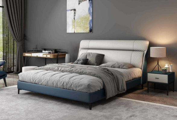 Luxus Hotel Betten Doppel Bett Design Holz Modern Möbel Schlafzimmer