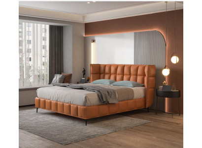 Bett Polster Design Luxus Hotel Betten Ehe 180x200cm Leder Doppel