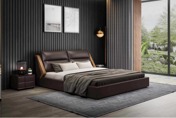 Bett Polster Design Luxus Doppel Hotel Betten Ehe 180x200cm Schlaf Zimmer Leder