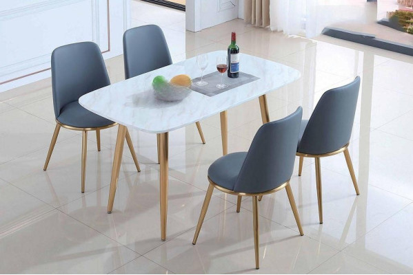 Komplett Set Esstisch + 4 Stühle Esszimmer Set Ess Gruppe Tische 5tlg