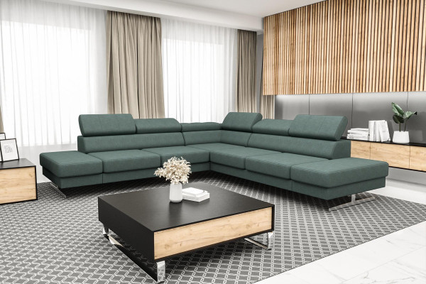 Design Sofa Couch Polsterung Wohnzimmer L-Form Modern Elegant Wohnlandschaft Neu