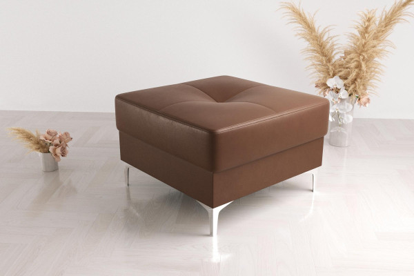 Hocker Textil Neu Modern Weiß Farbe Klein Design Stoff Fußhocker Pouffe Samt
