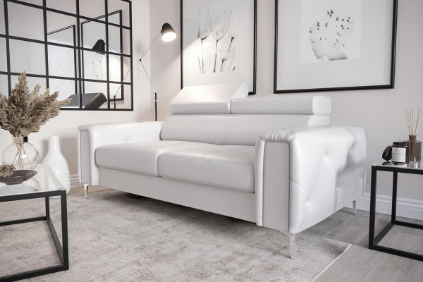Design Couchen Luxus Polster Möbel Sofa Couch Sitz Leder Textil Neu 186x100cm