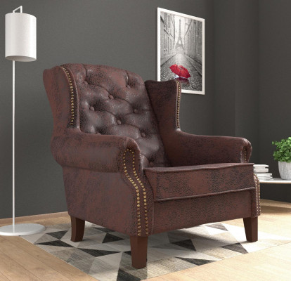 Design Sessel Leder Luxus Fernseh Couch Relax 1 Sitzer Sofa Lounge Club