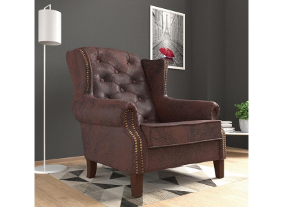 Design Sessel Leder Luxus Fernseh Couch Relax 1 Sitzer Sofa Lounge Club