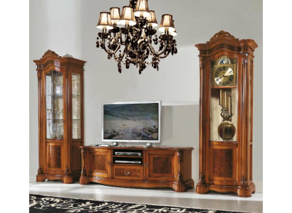 Wohnzimmer rtv Vitrine Wohnwand Schränke Design tv Art déco Vitrinen Set Schrank