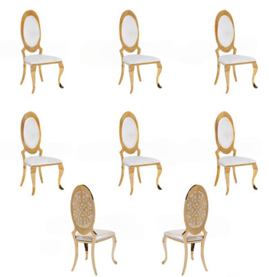 Stuhl 6x Gruppe Sessel Stühle Set Luxus Textil Neu Esszimmer