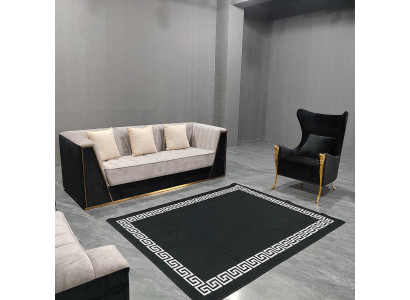 Sofagarnitur Couch Set 3+1 Sitz Möbel Gruppe Garnitur Sets Medusa 2tlg