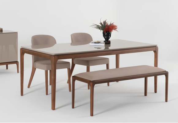 Esszimmer Set Stuhl Textil Küche Designer Stoff Polster Stühle