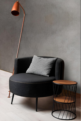 Schwarzer Moderner Sessel Wohnzimmersessel Fauteuil Clubsessel Neu
