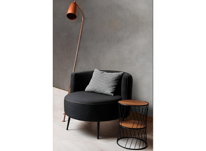 Schwarzer Moderner Sessel Wohnzimmersessel Fauteuil Clubsessel Neu
