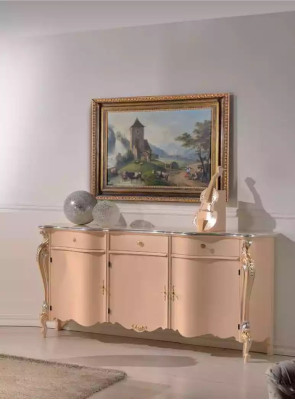 Esszimmer Möbel Esstisch Vitrine Kommode 4x Stühle Essgruppen 7 tlg Garnitur