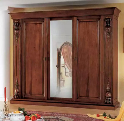 Schlafzimmer Kleiderschrank Möbel Luxus Massivholz Schränke Design Neu