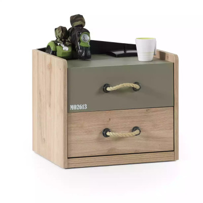 Kindermöbel Luxus Kinderzimmer Garnitur Bett Grün Bettrahmen 5tlg Holz
