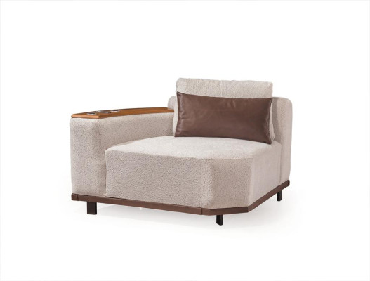 Exklusives Beiges Ecksofa L-Form Wohnzimmer Eckcouch Polstersofas Neu