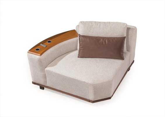 Exklusives Beiges Ecksofa L-Form Wohnzimmer Eckcouch Polstersofas Neu