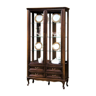 Klassische Vitrine Schrank Italienische Möbel Vitrinenschrank Vitrinen Neu W-W2