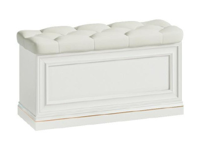 Pufa Hocker Bank Truhe Echtes Leder Box Schrank Begehbarer Kleiderschrank Neu