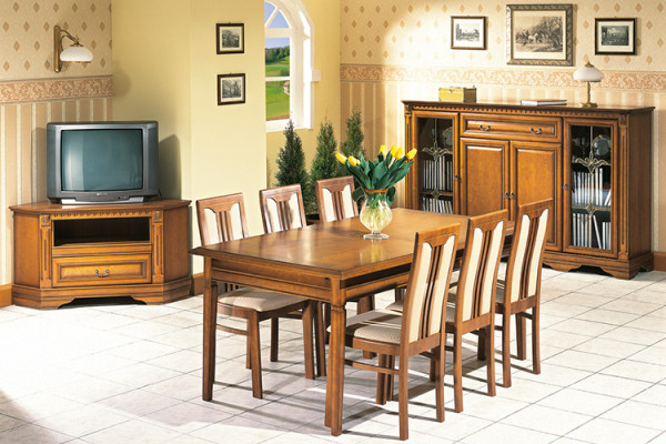 Klassischer Designer Spiegel Wandspiegel echten Holz Rahmen Kolonial Stil OL 3
