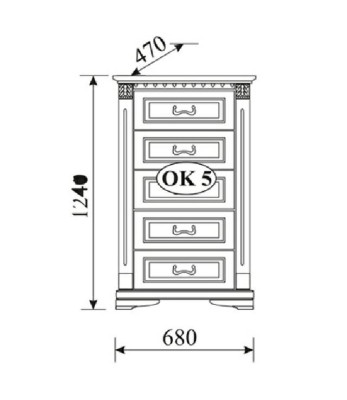 Klassische Kommode Kommoden Schrank Sideboard Massiv Möbel Kolonial Neu OK5