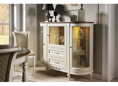 Klassische Kommode Vitrine Kommoden Vitrinenschrank Kommodenschrank FL-KB